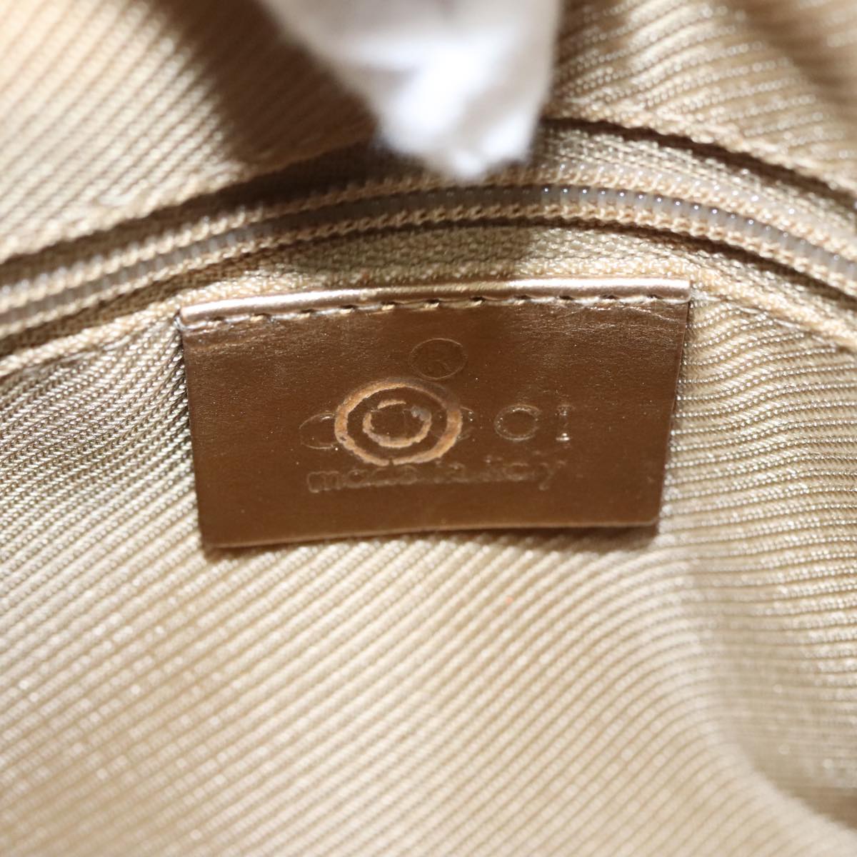 GUCCI GG Canvas Hand Bag Outlet Peppermint Gold 000 0852 2123 bs20063