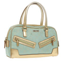 GUCCI GG Canvas Hand Bag Outlet Peppermint Gold 000 0852 2123 bs20063