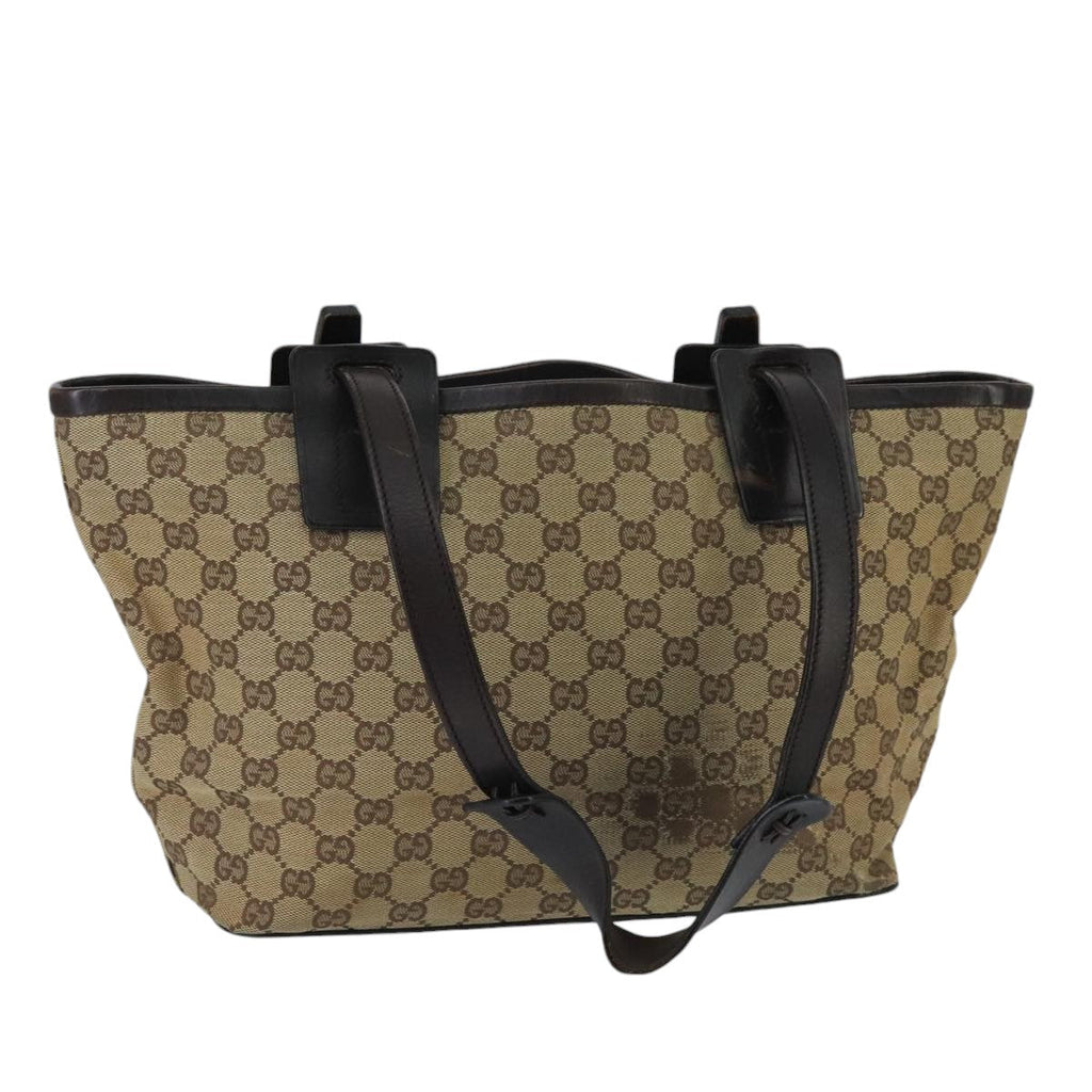 GUCCI GG Canvas Shoulder Bag Beige bs20066