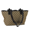 GUCCI GG Canvas Shoulder Bag Beige bs20066
