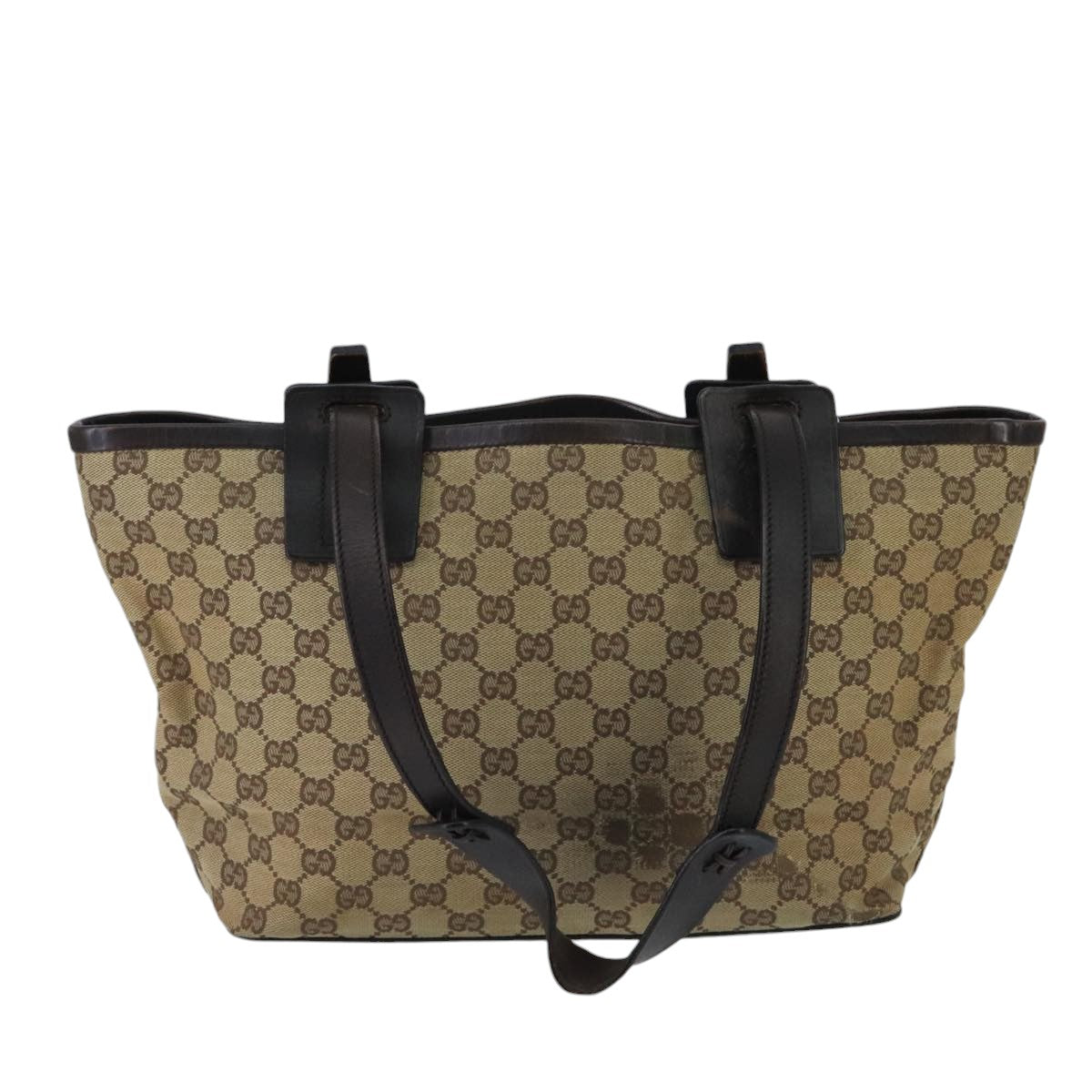 GUCCI GG Canvas Shoulder Bag Beige bs20066