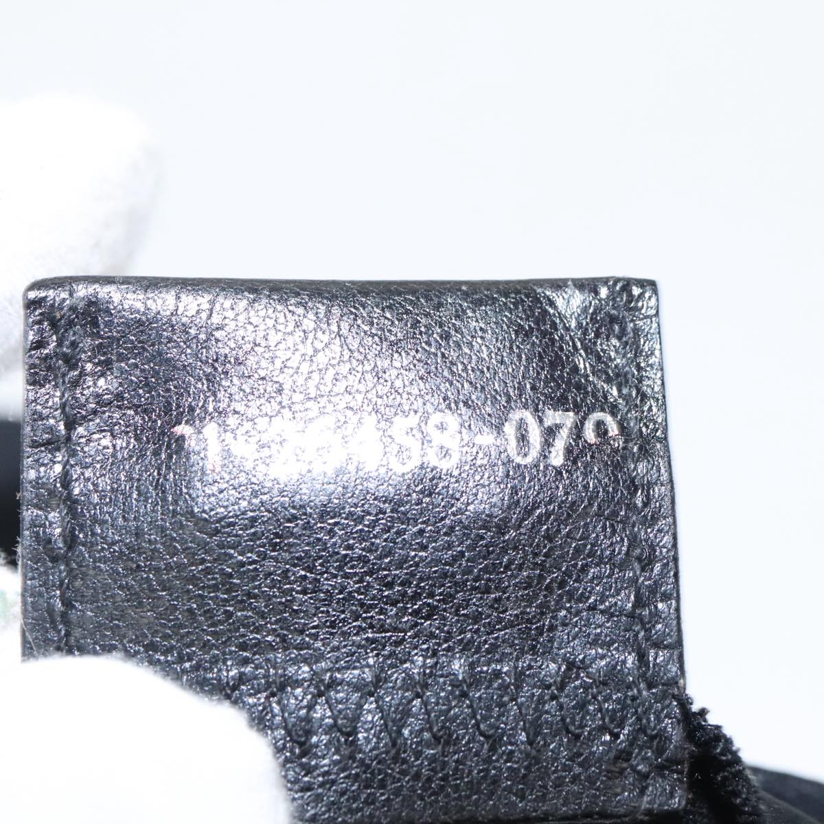 FENDI Shoulder Bag Nylon Black Gold Silver bs20145