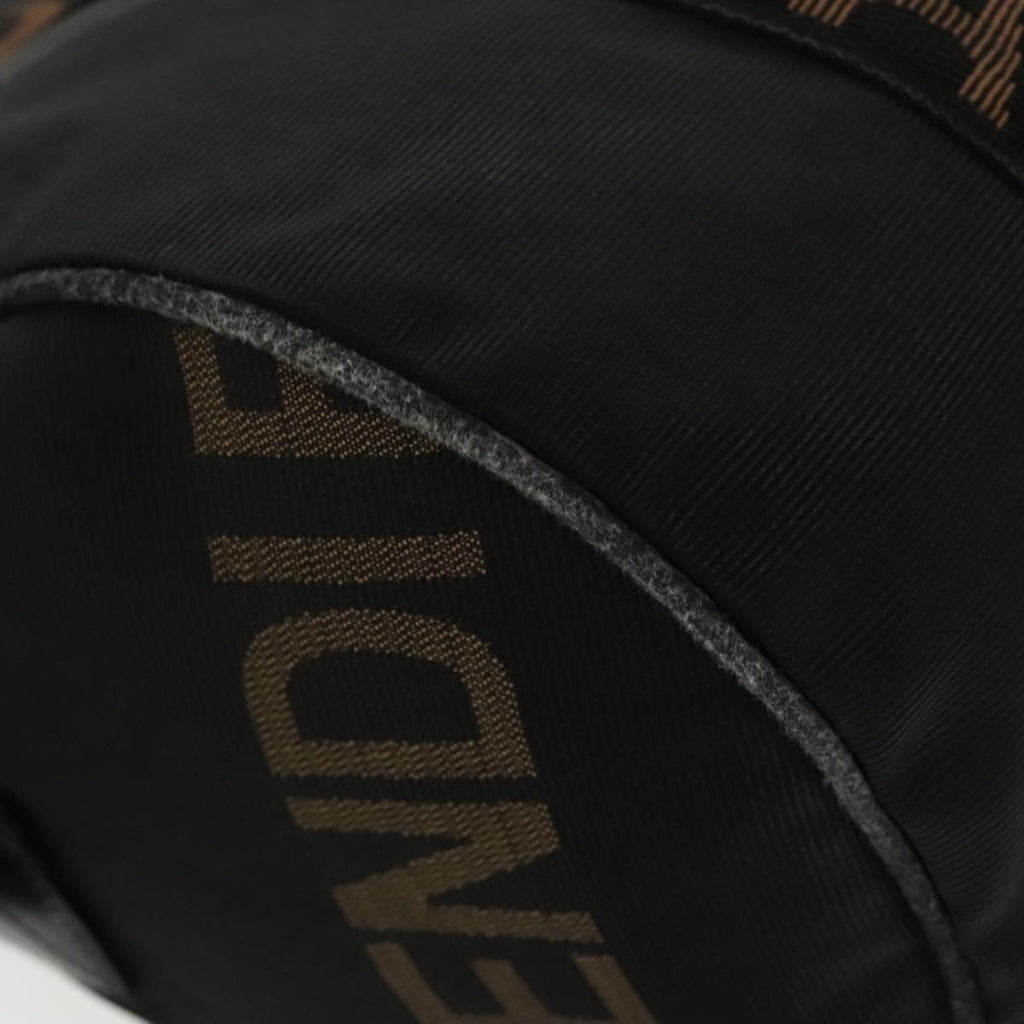 FENDI Mini Boston Bag Canvas Gold Black bs20190