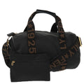FENDI Mini Boston Bag Canvas Gold Black bs20190