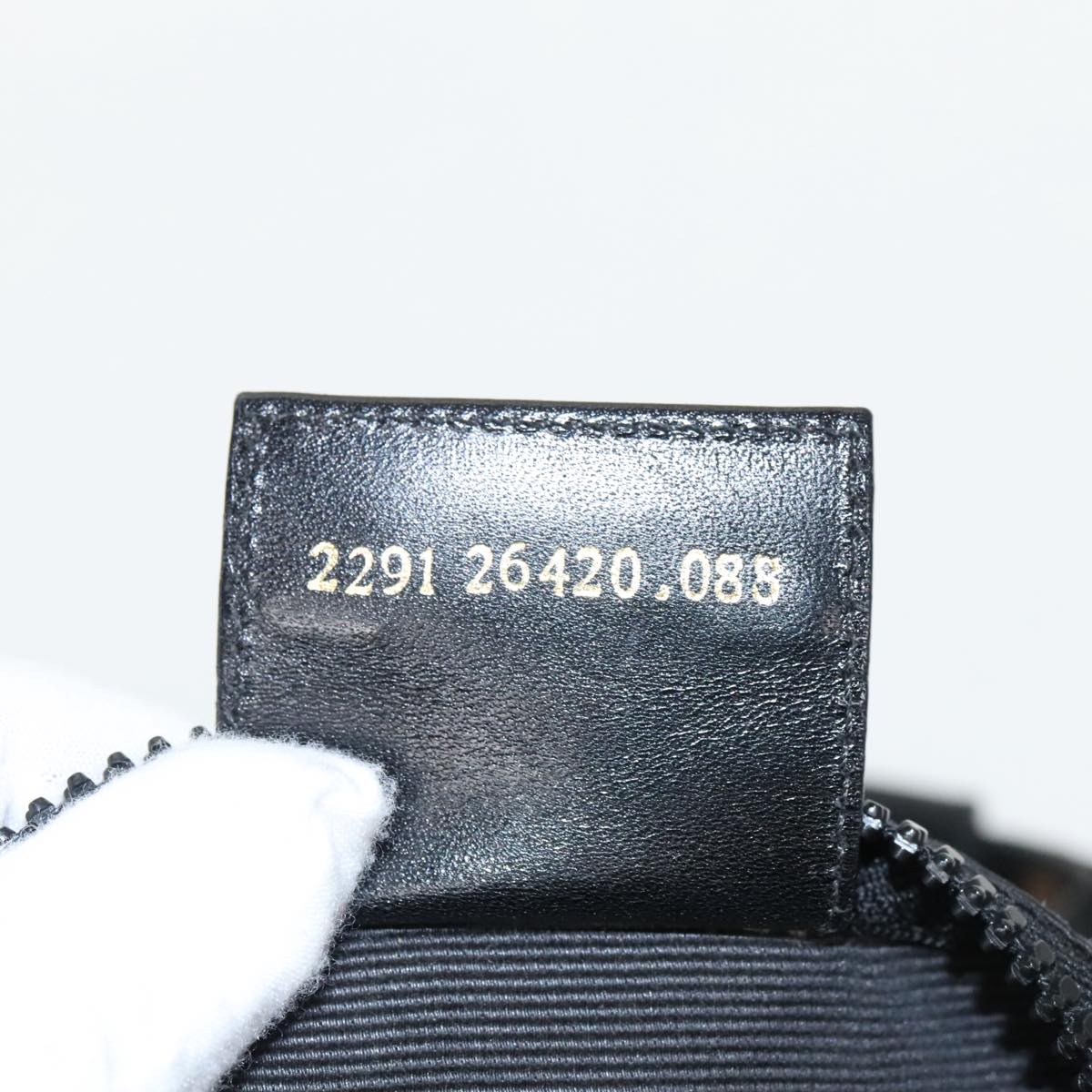 FENDI Mini Boston Bag Canvas Gold Black bs20190