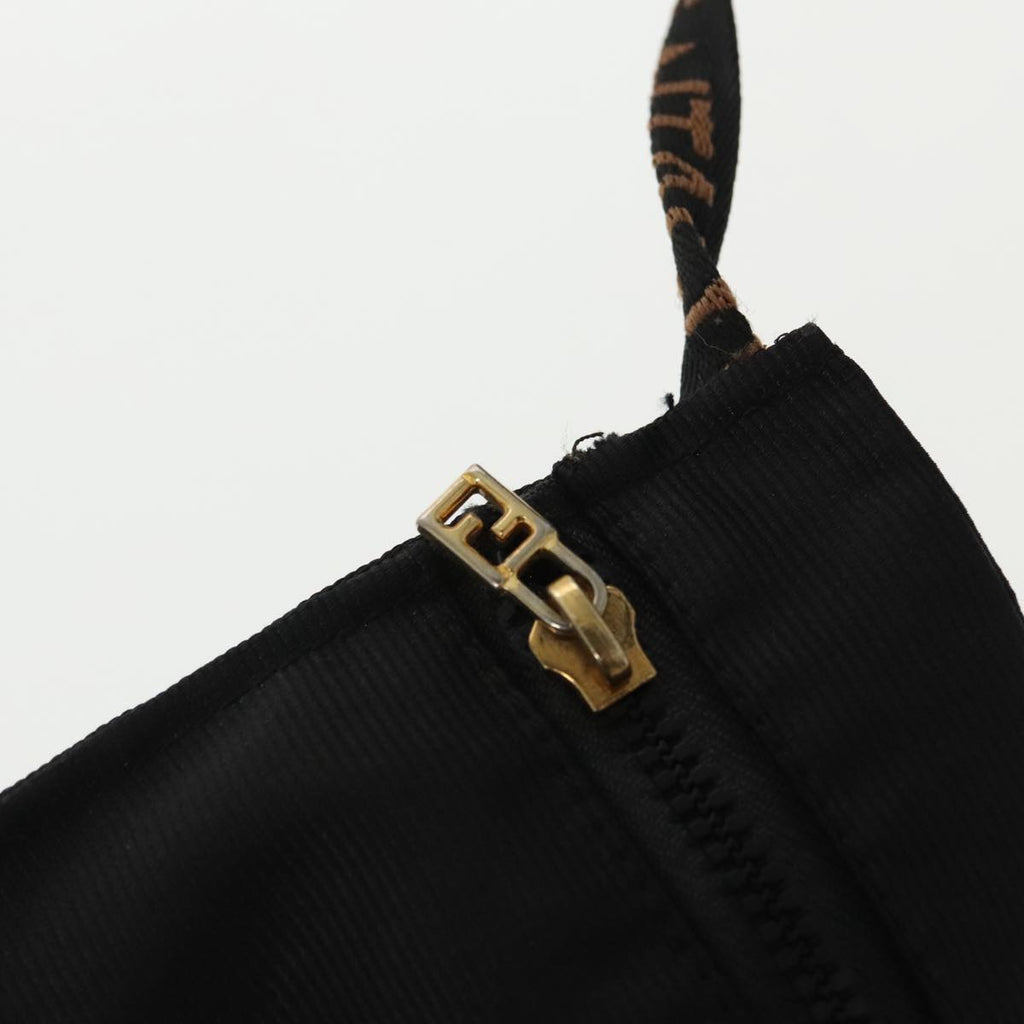 FENDI Mini Boston Bag Canvas Gold Black bs20190