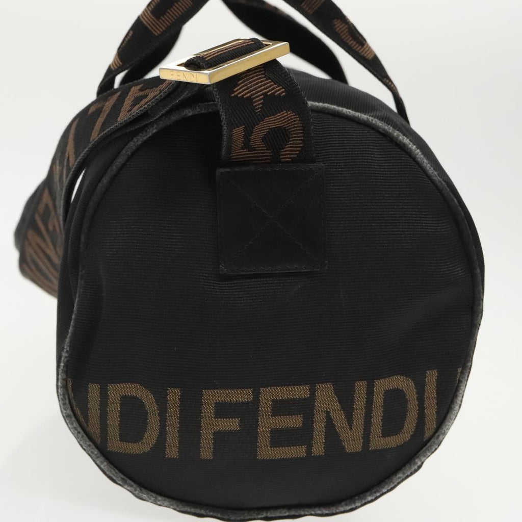 FENDI Mini Boston Bag Canvas Gold Black bs20190