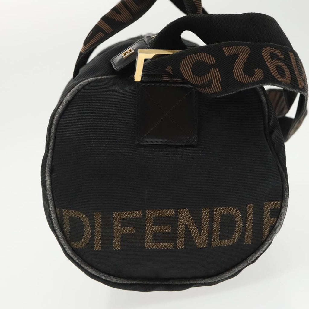 FENDI Mini Boston Bag Canvas Gold Black bs20190