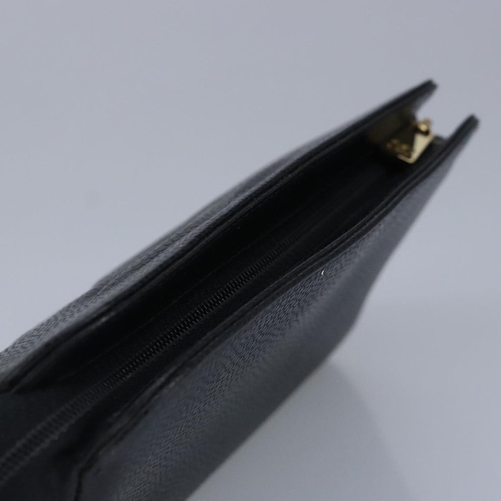 CHANEL COCO Mark Pouch Caviar Skin Black Gold CC bs20200