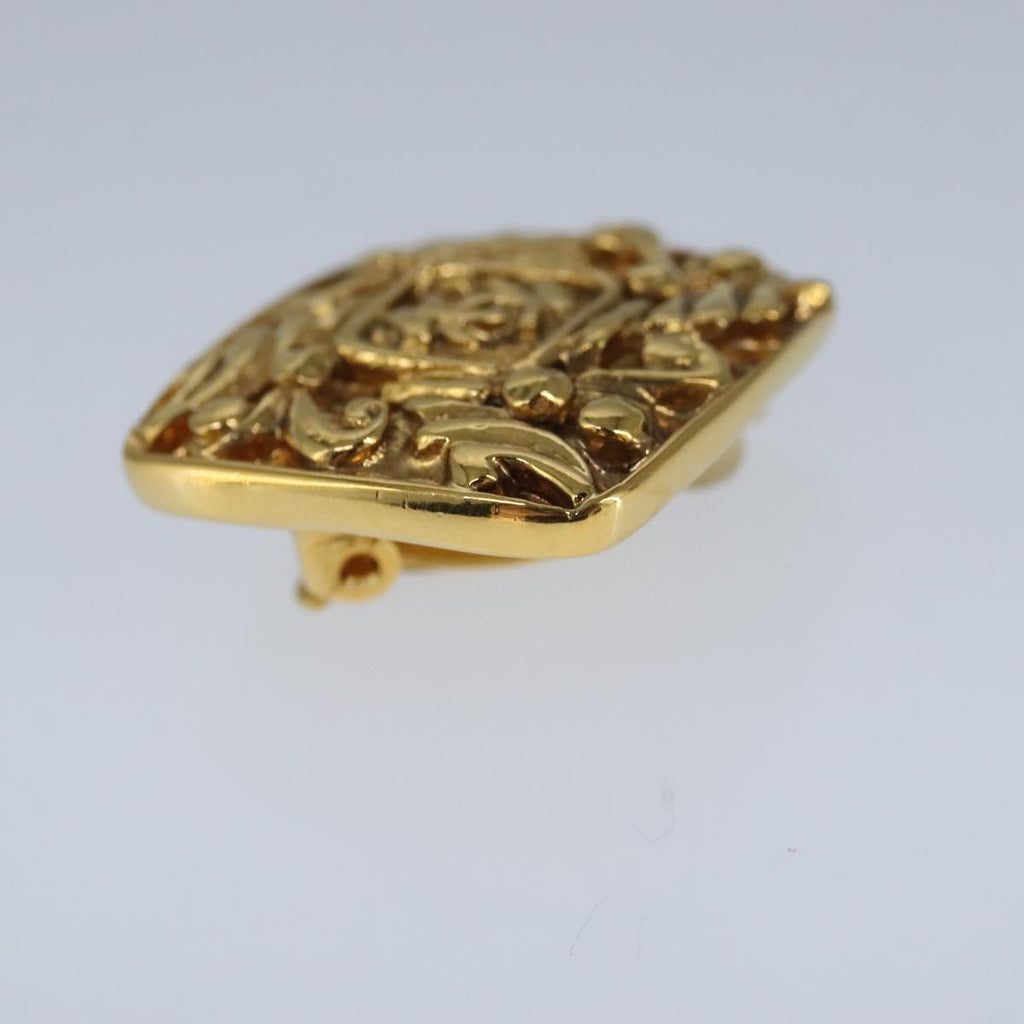 CHANEL Earring metal Gold CC bs20202