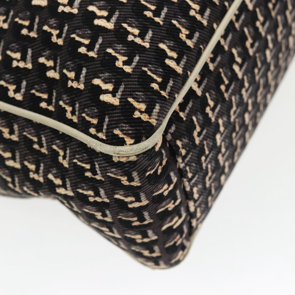 CHANEL Hand Bag Canvas 2way Black Silver CC bs20203