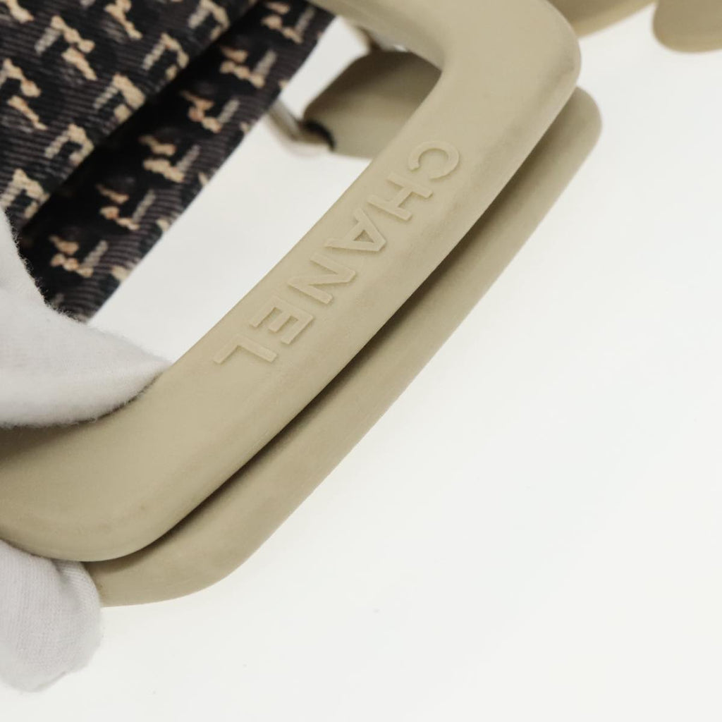 CHANEL Hand Bag Canvas 2way Black Silver CC bs20203