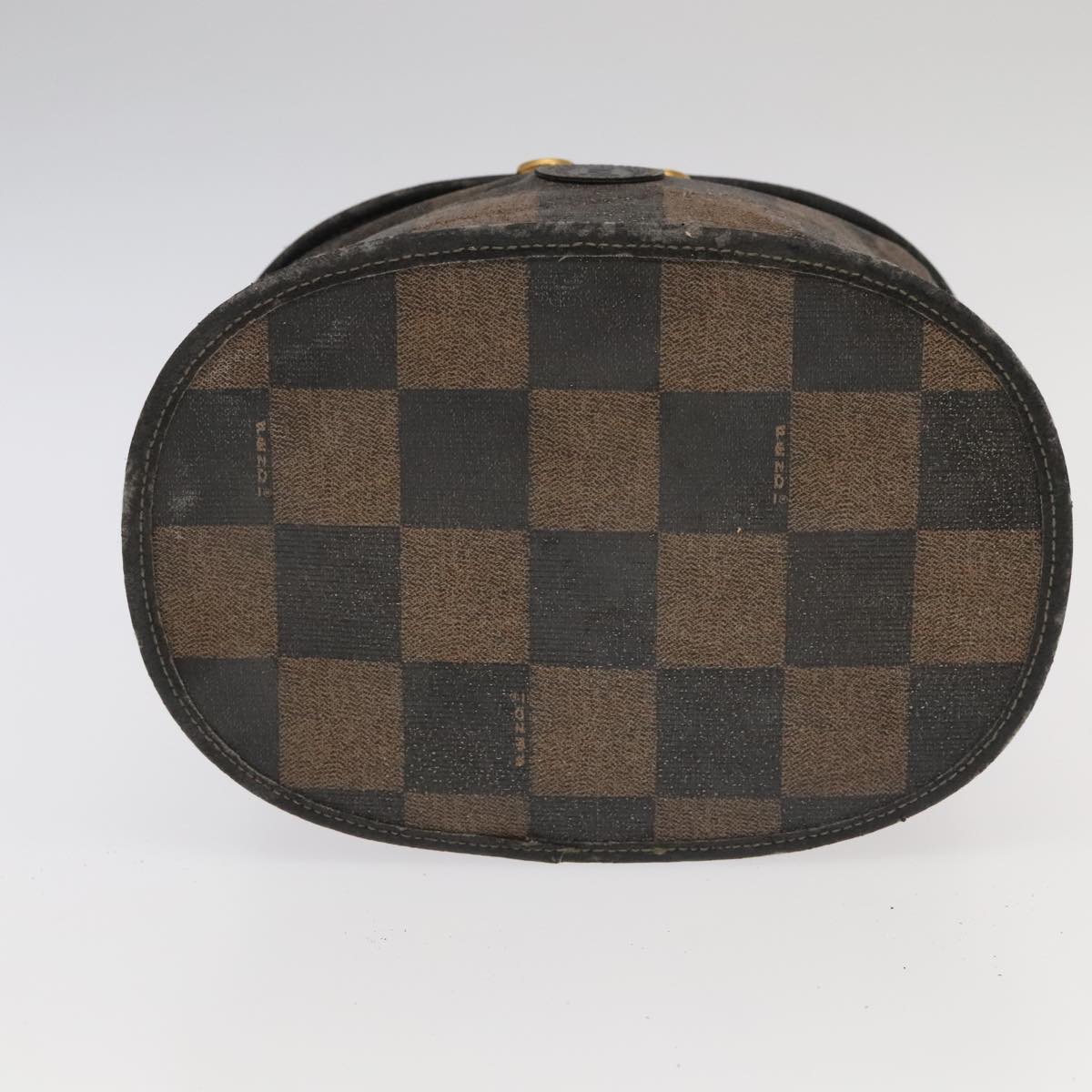 FENDI Pecan Canvas Vanity Cosmetic Pouch 2Set Black Brown bs20219