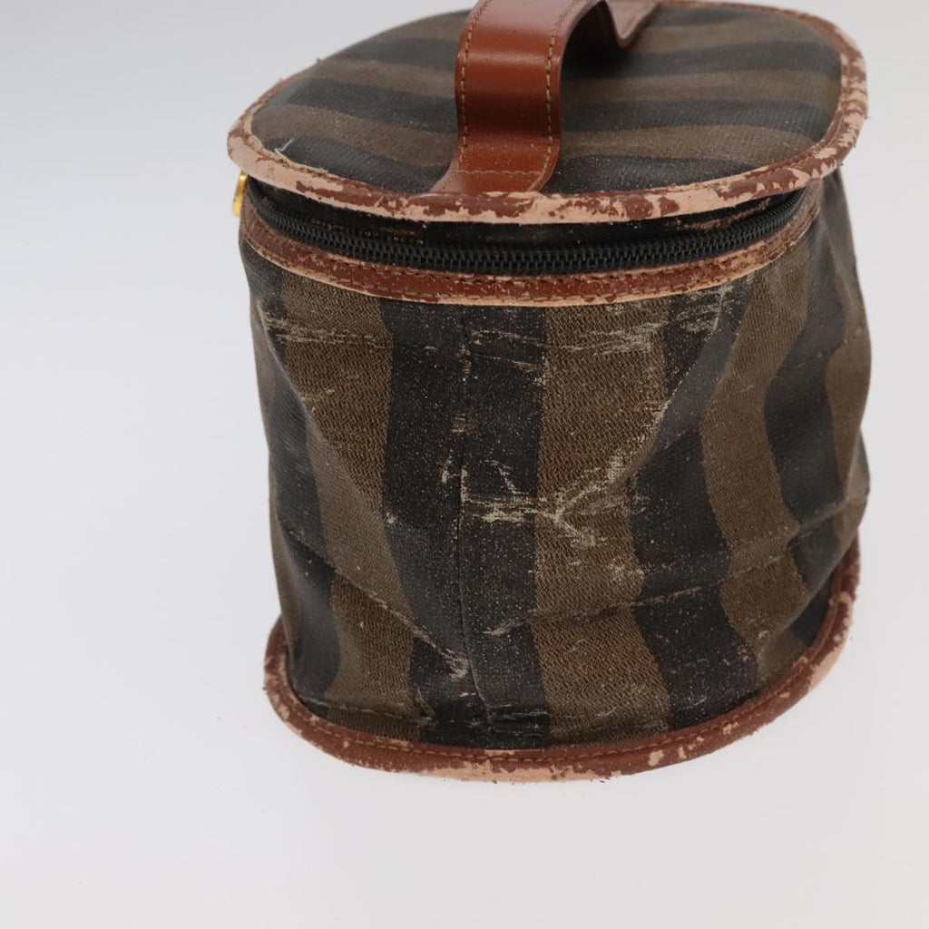 FENDI Pecan Canvas Vanity Cosmetic Pouch 2Set Black Brown bs20219