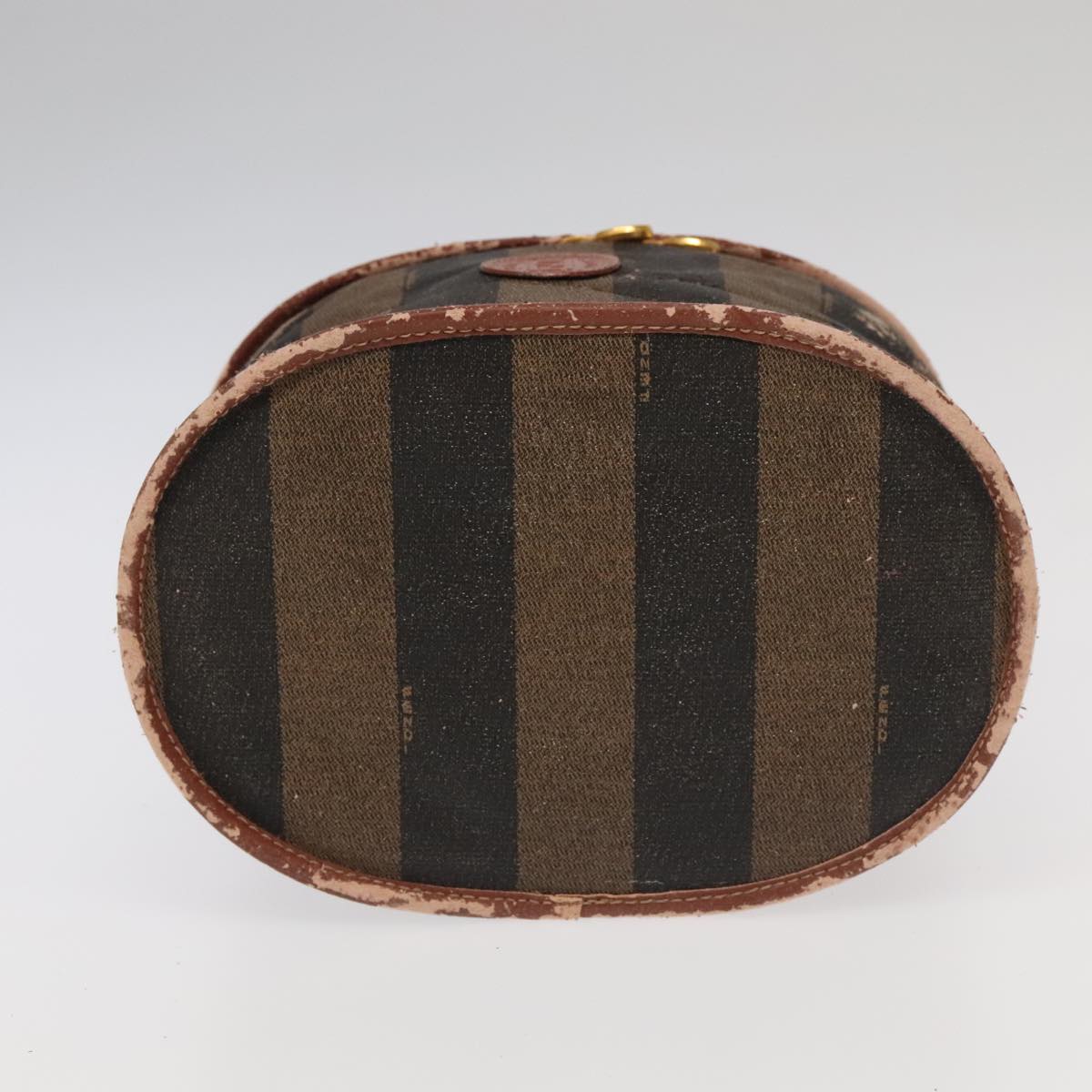 FENDI Pecan Canvas Vanity Cosmetic Pouch 2Set Black Brown bs20219