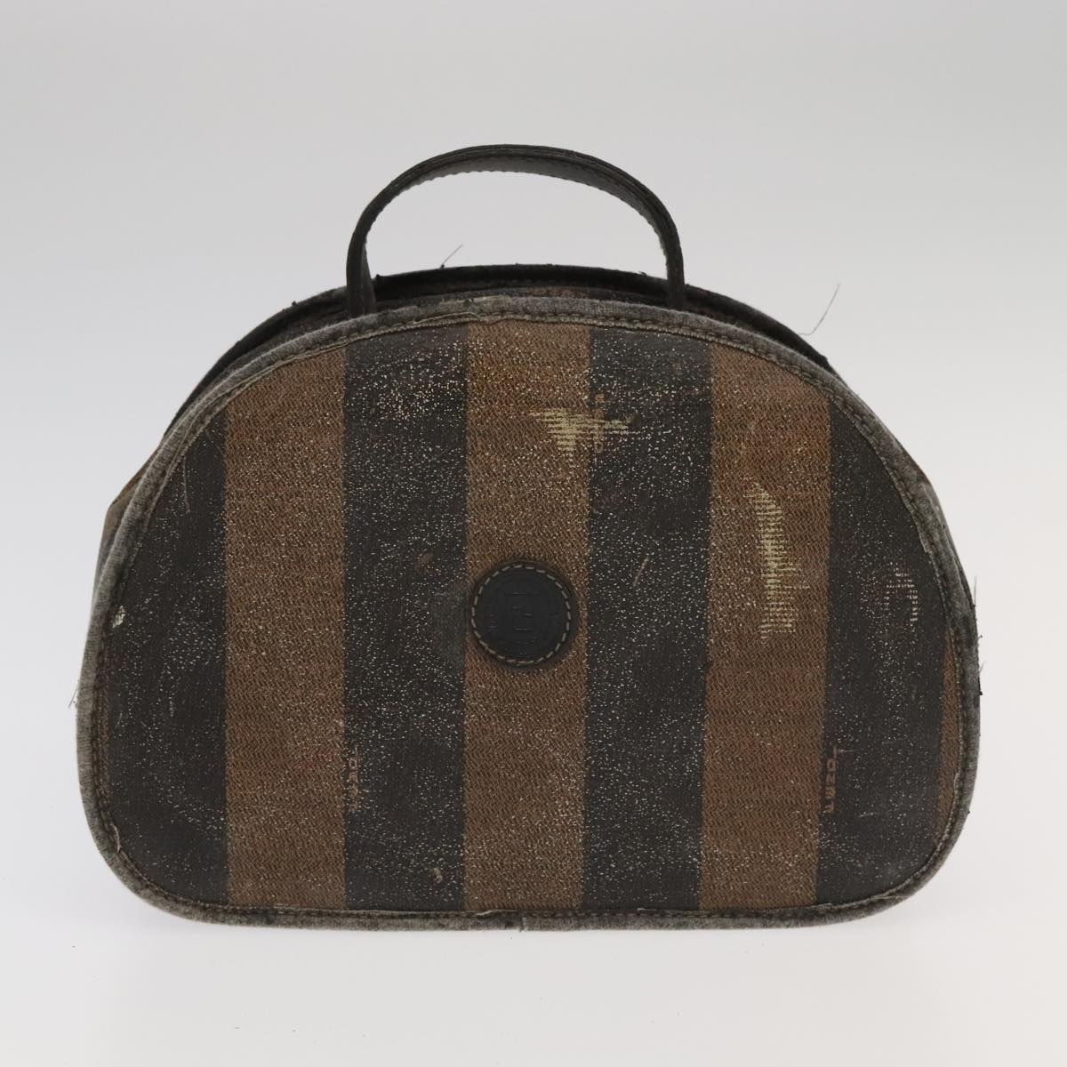 FENDI Pecan Canvas Hand Bag 4Set Black Brown bs20220