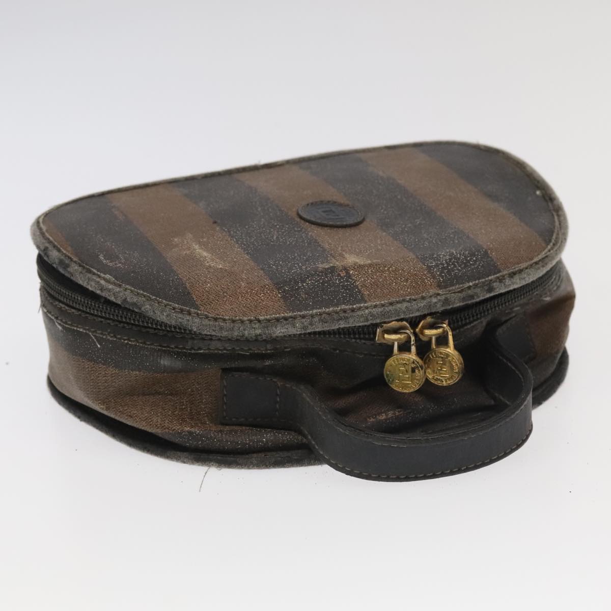 FENDI Pecan Canvas Hand Bag 4Set Black Brown bs20220
