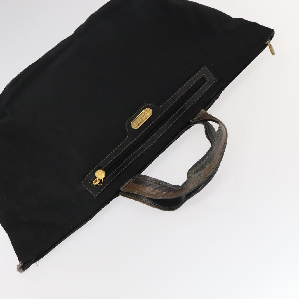 FENDI Pecan Canvas Hand Bag 4Set Black Brown bs20220