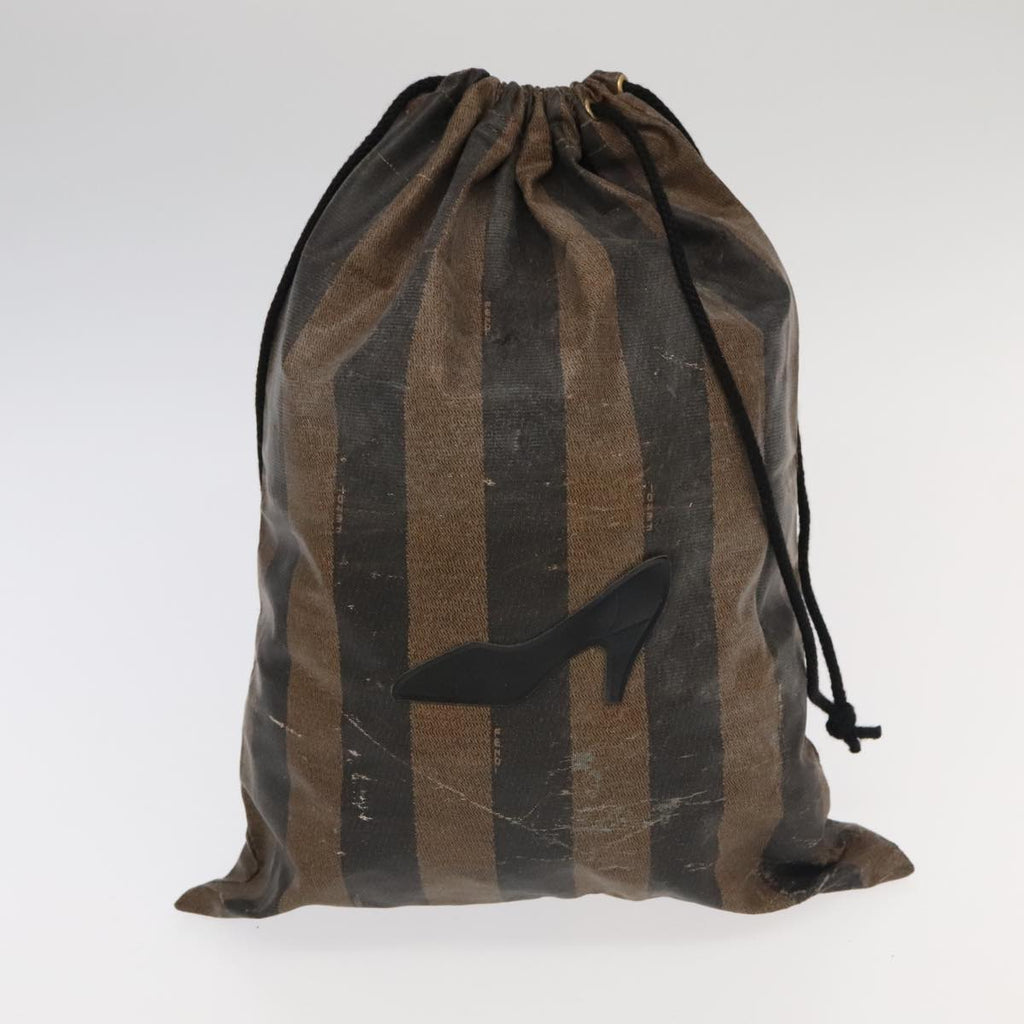 FENDI Pecan Canvas Hand Bag 4Set Black Brown bs20220