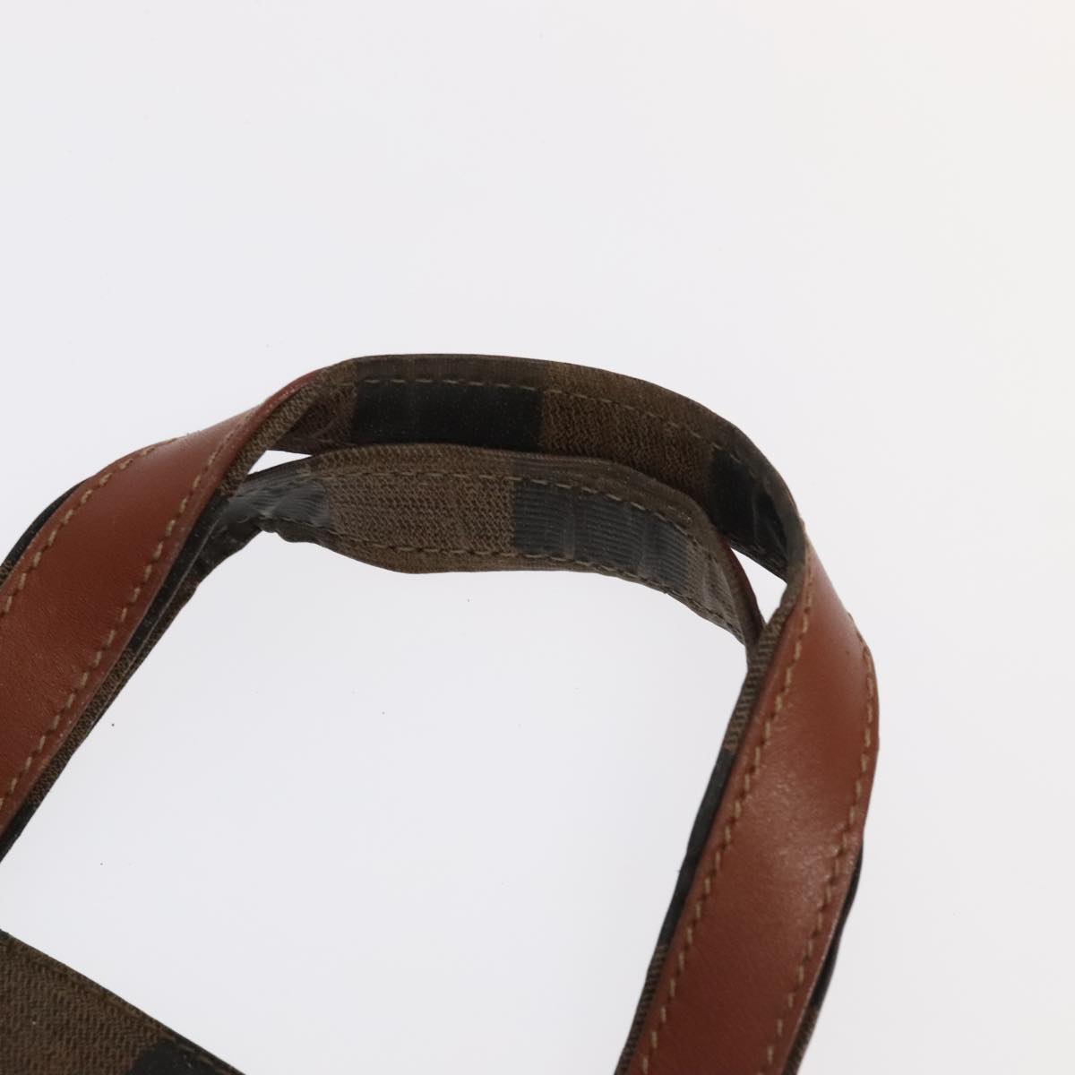 FENDI Pecan Canvas Hand Bag 4Set Black Brown bs20220