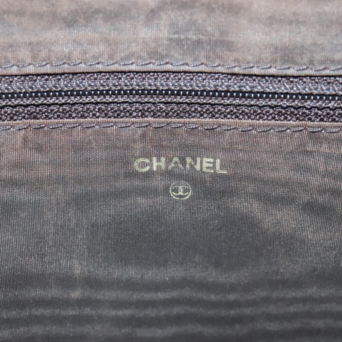 CHANEL Document Case Caviar Skin Brown CC bs20232