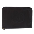 CHANEL Document Case Caviar Skin Brown CC bs20232
