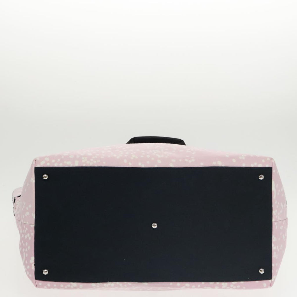 CHANEL High Summer Tote Bag Canvas Pink Silver CC bs20236