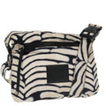 CHANEL Sports Shoulder Bag Nylon White Black Silver CC bs20241