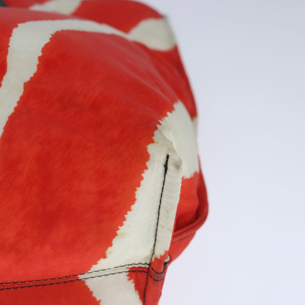 FENDI Tote Bag Nylon Red Silver bs20291