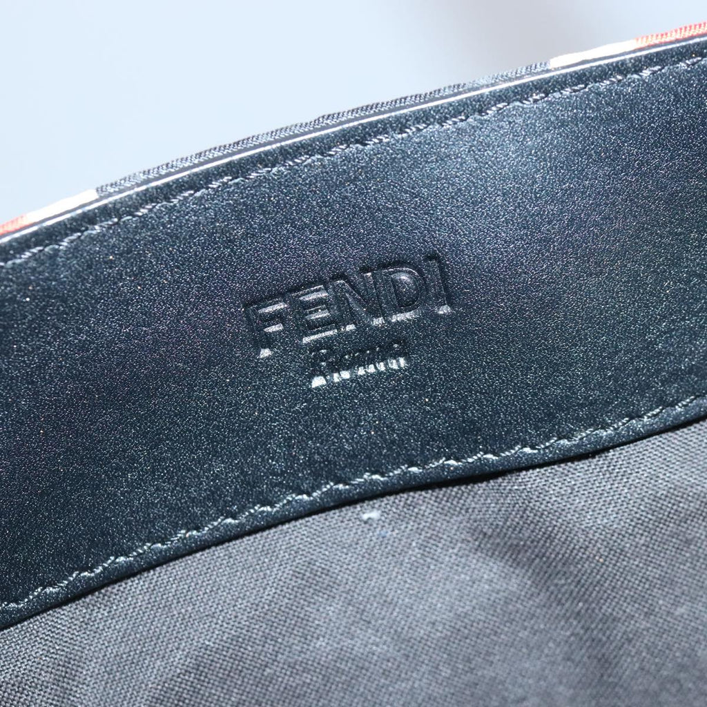 FENDI Tote Bag Nylon Red Silver bs20291