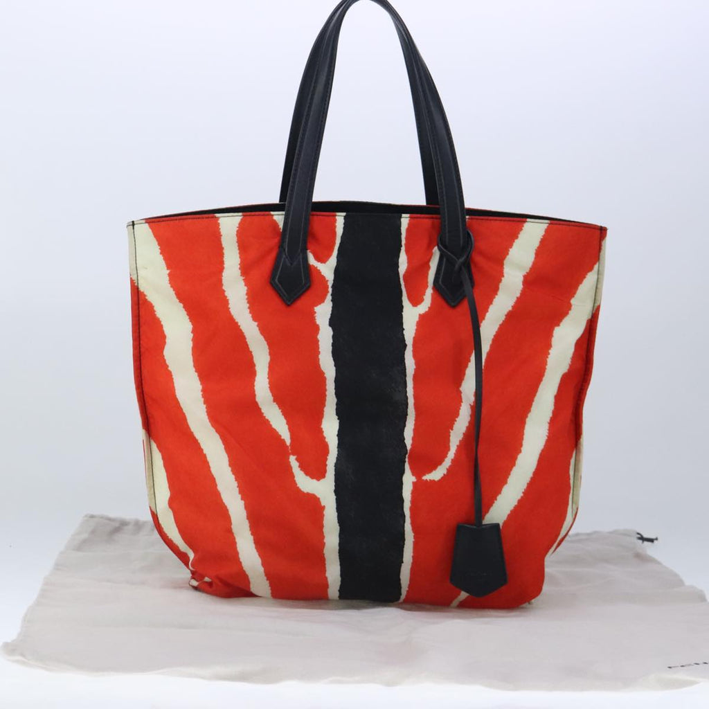 FENDI Tote Bag Nylon Red Silver bs20291