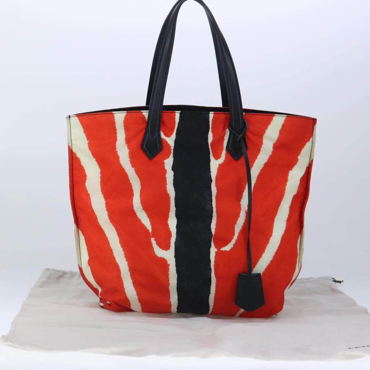 FENDI Tote Bag Nylon Red Silver bs20291