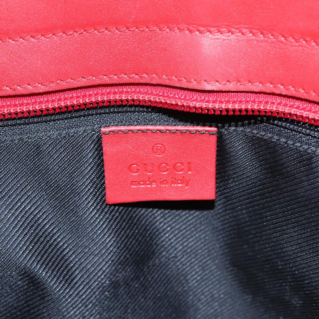 GUCCI GG Canvas Tote Bag Beige Red  Gold 002 1119 bs20331