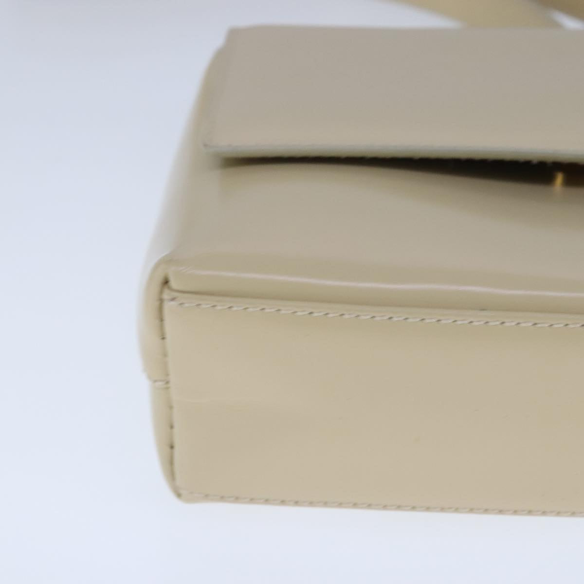 GUCCI Shoulder Bag Enamel Beige Gold 007 3444 0282 bs20332