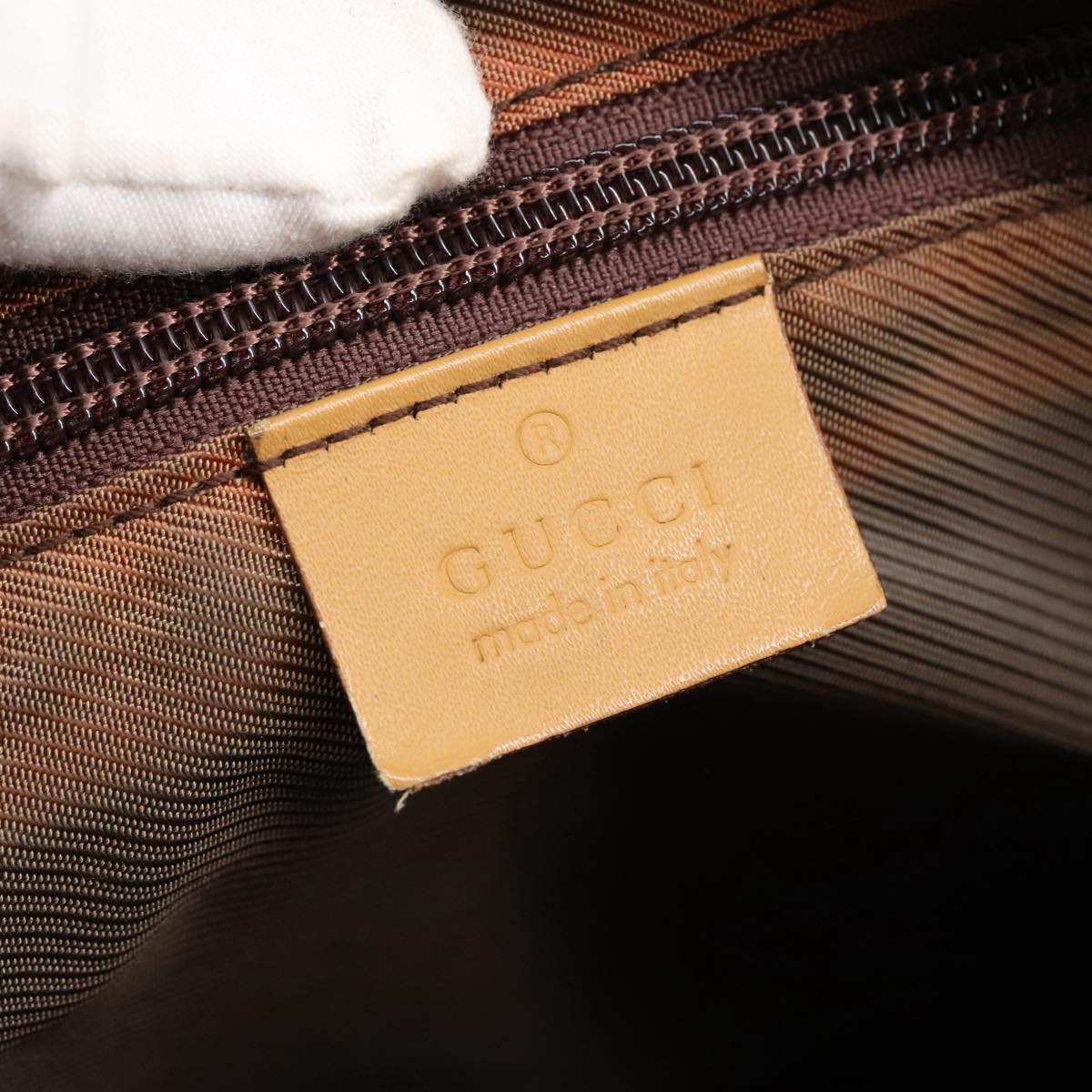 GUCCI GG Canvas Sherry Line Tote Bag Beige Red Gold 019 0401 bs20335