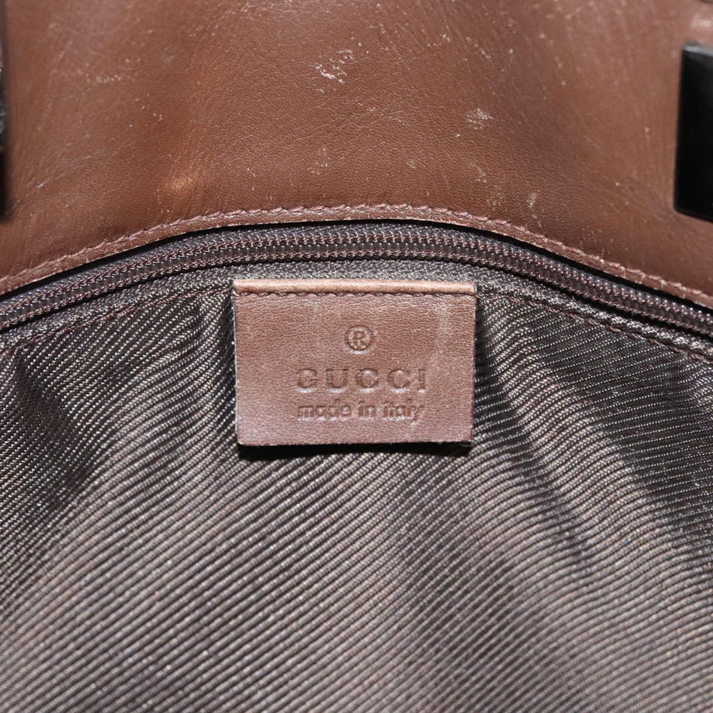 GUCCI GG Canvas Tote Bag Beige Silver 31244 bs20338