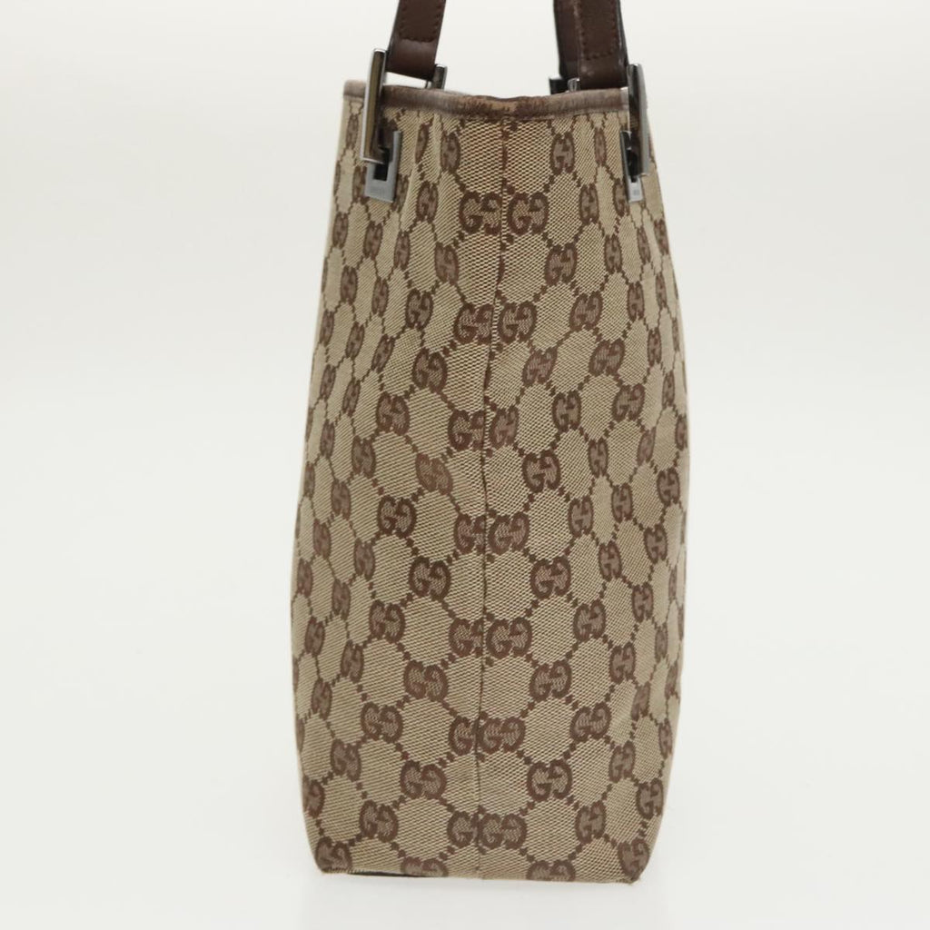 GUCCI GG Canvas Tote Bag Beige Silver 31244 bs20338
