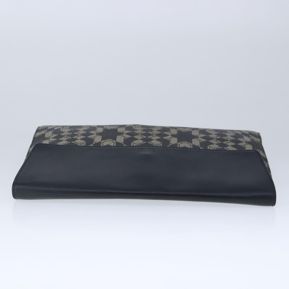 GUCCI GG Supreme Caleido Clutch Bag PVC Beige Silver 406725 bs20347