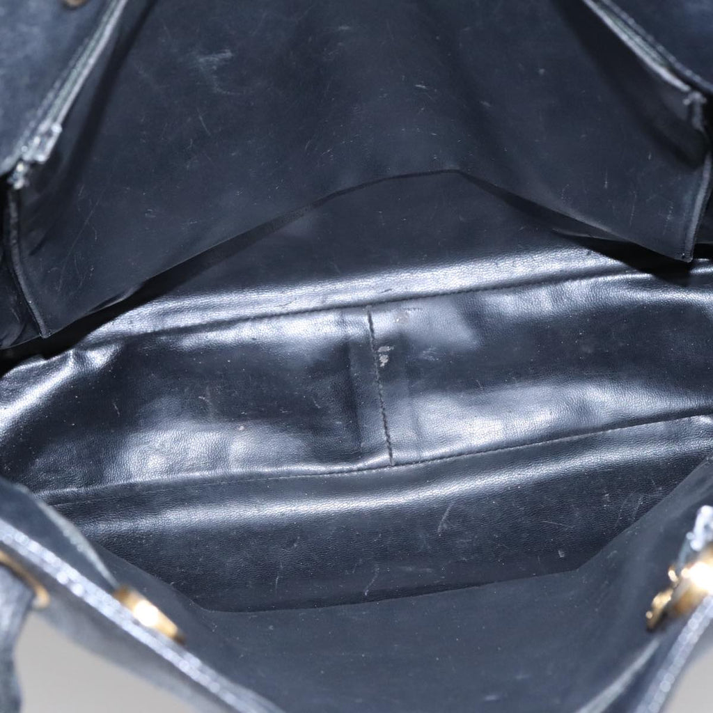 CHANEL COCO Mark Tote Bag Caviar Skin Black Gold CC bs20388