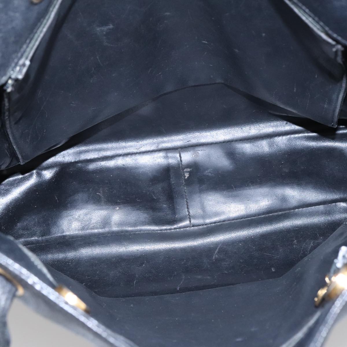 CHANEL COCO Mark Tote Bag Caviar Skin Black Gold CC bs20388