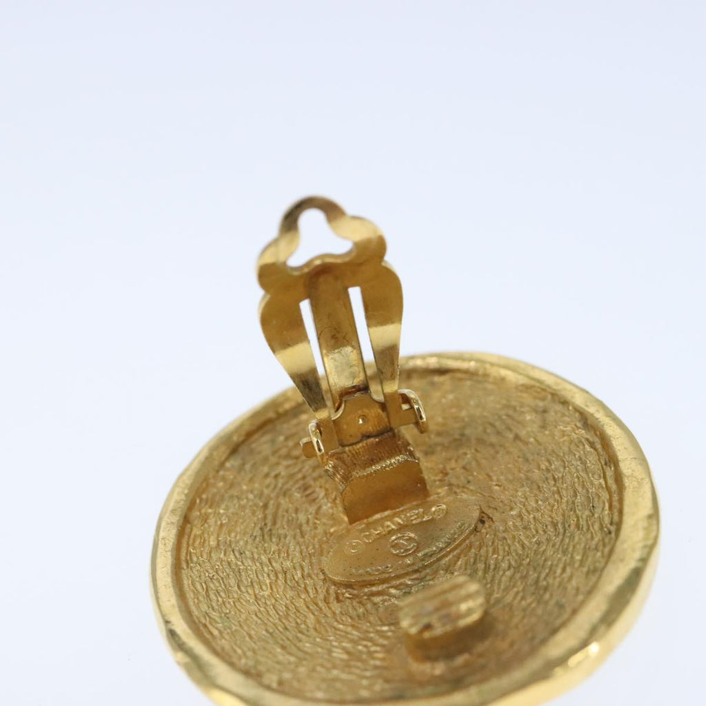 CHANEL Earring metal Gold CC bs20397
