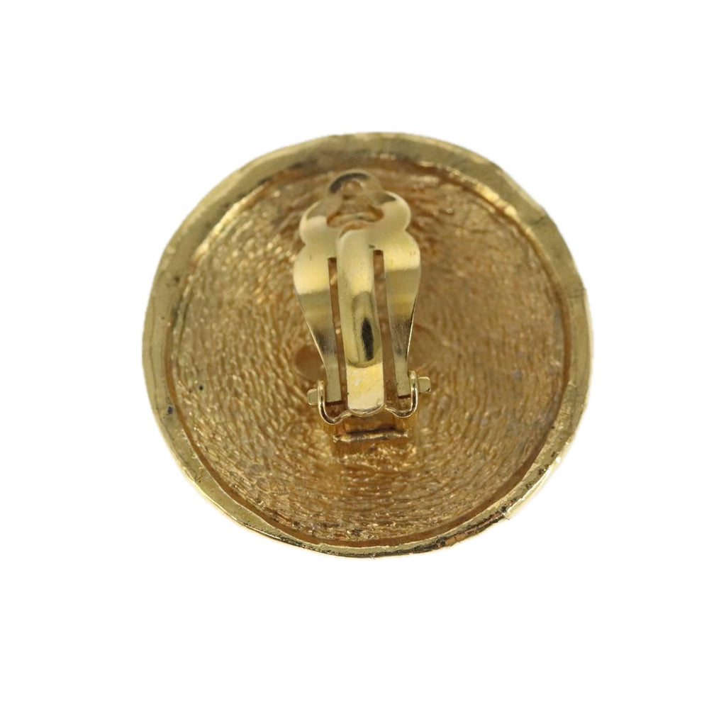 CHANEL Earring metal Gold CC bs20397