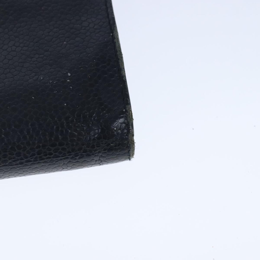 CHANEL Wallet Caviar Skin Black CC bs20517