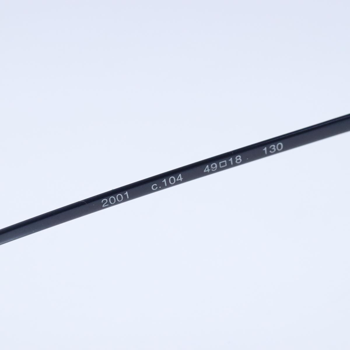 CHANEL Glasses plastic Blue CC bs20521