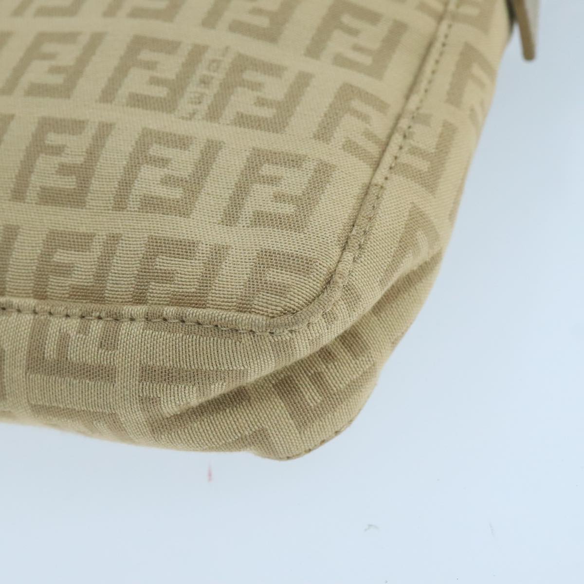 FENDI Zucchino Canvas Hand Bag Beige bs20575