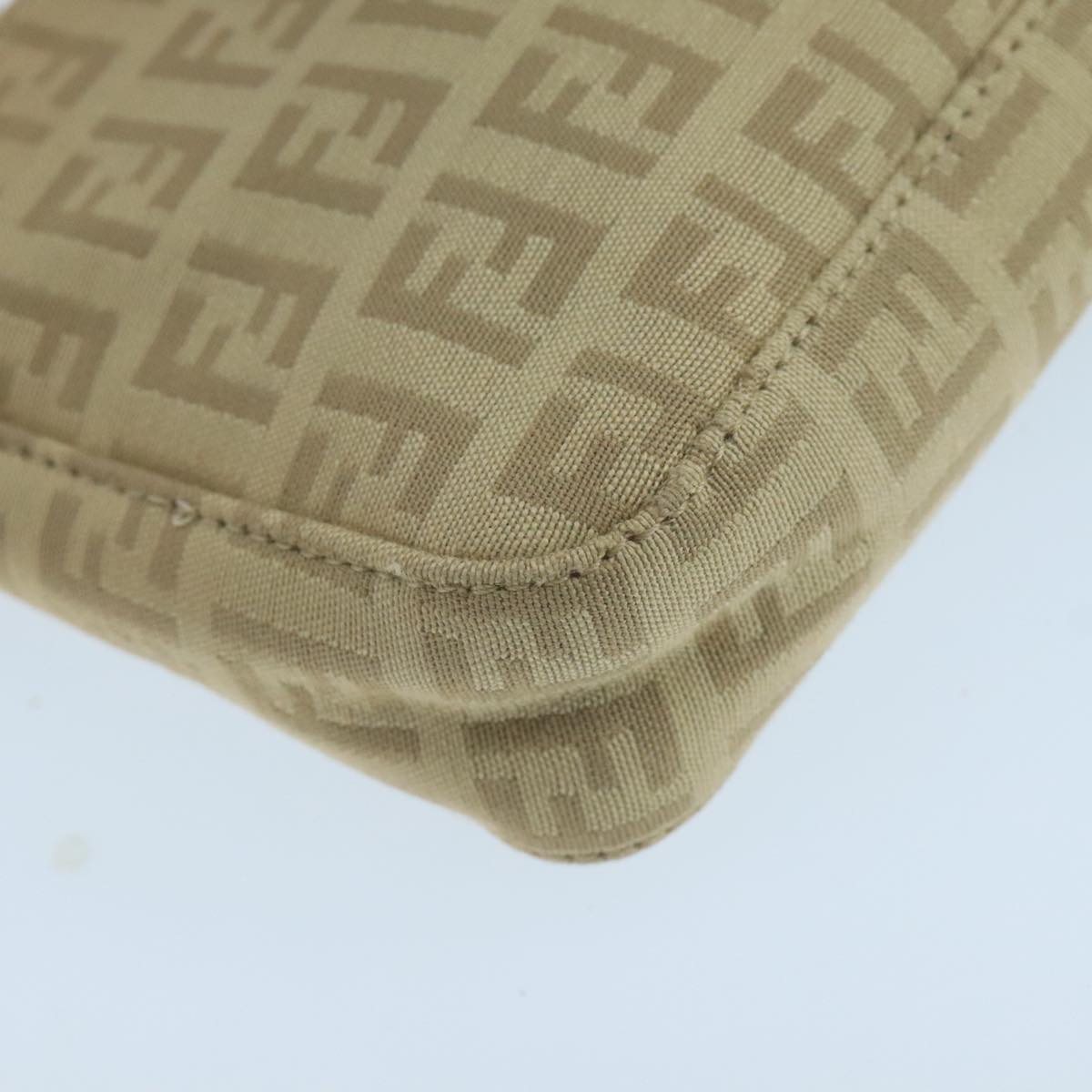 FENDI Zucchino Canvas Hand Bag Beige bs20575