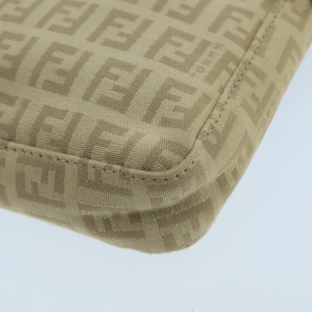 FENDI Zucchino Canvas Hand Bag Beige bs20575