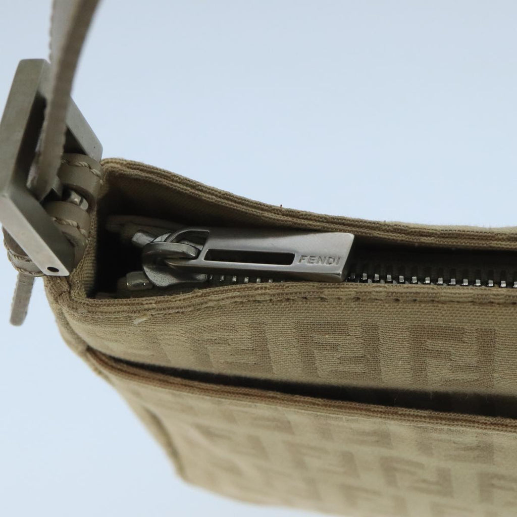 FENDI Zucchino Canvas Hand Bag Beige bs20575