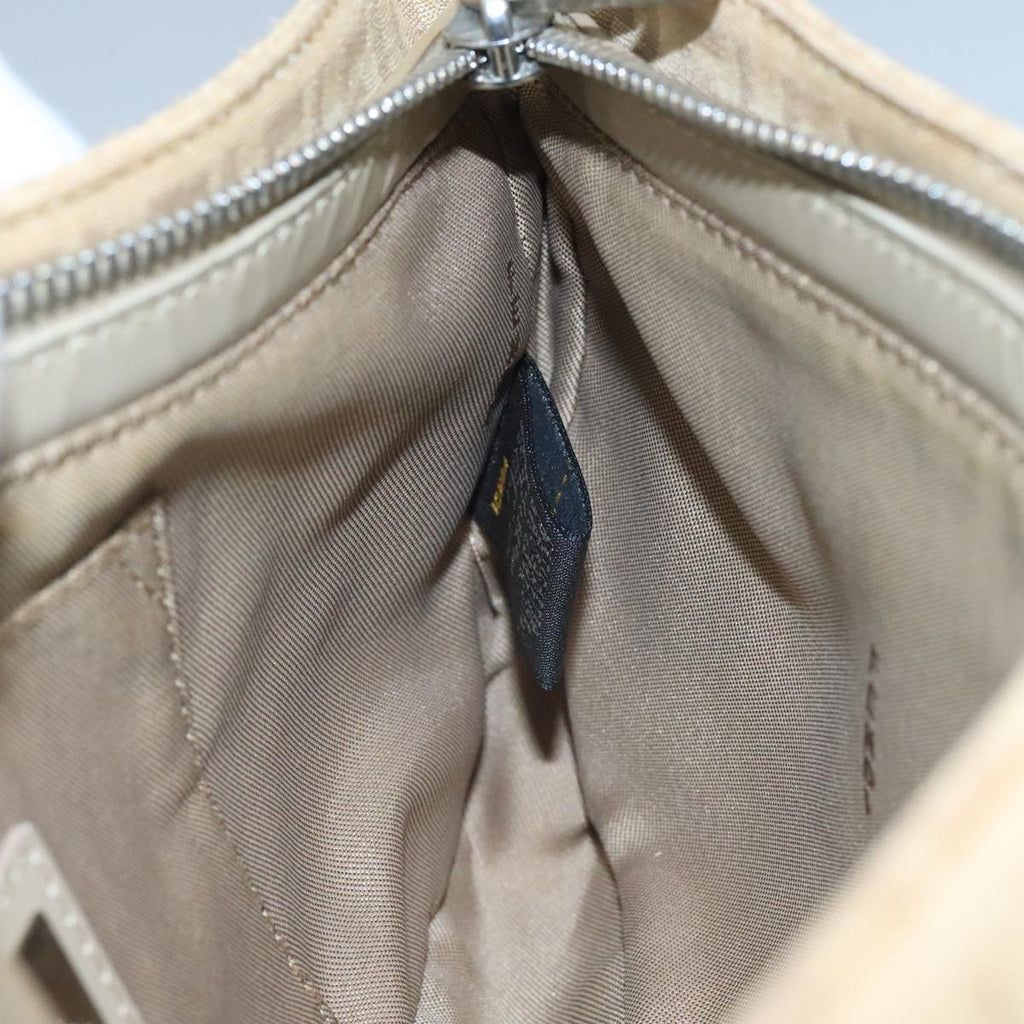 FENDI Zucchino Canvas Hand Bag Beige bs20575