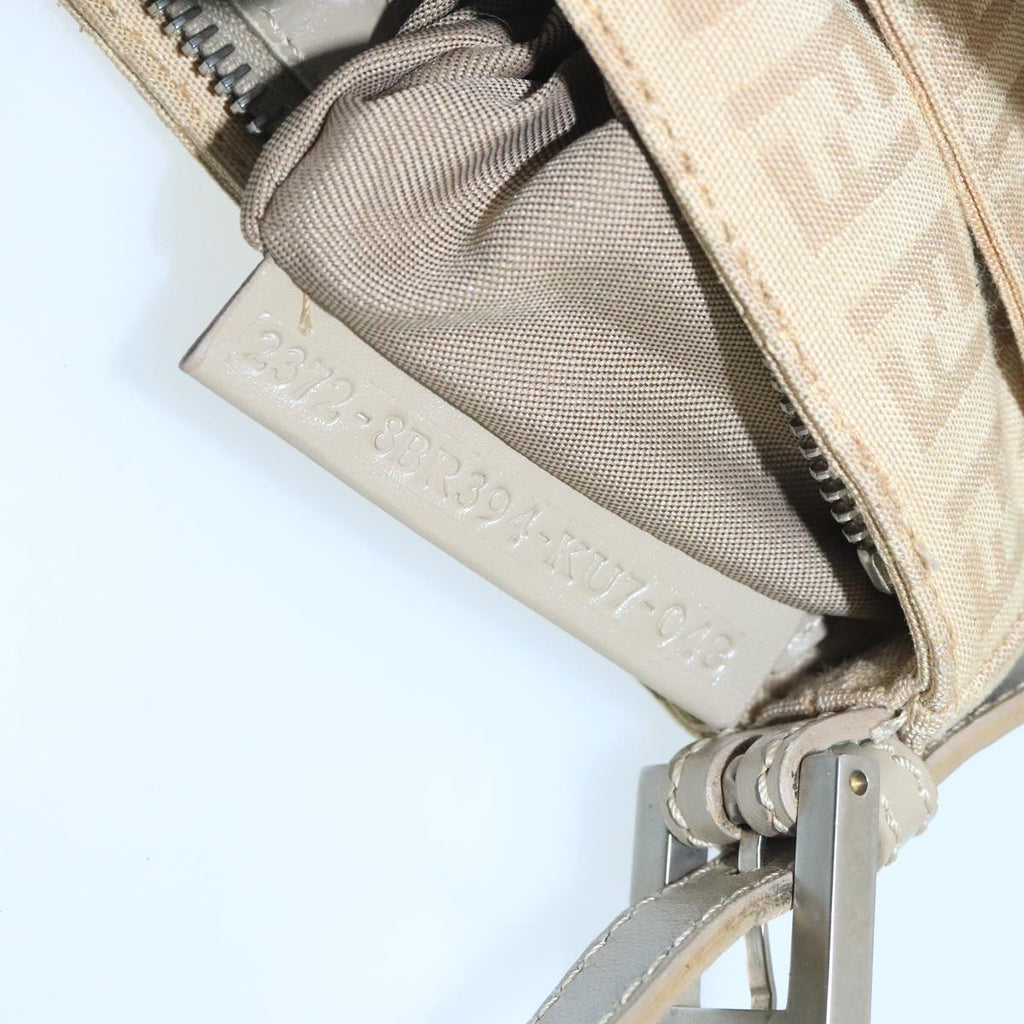 FENDI Zucchino Canvas Hand Bag Beige bs20575